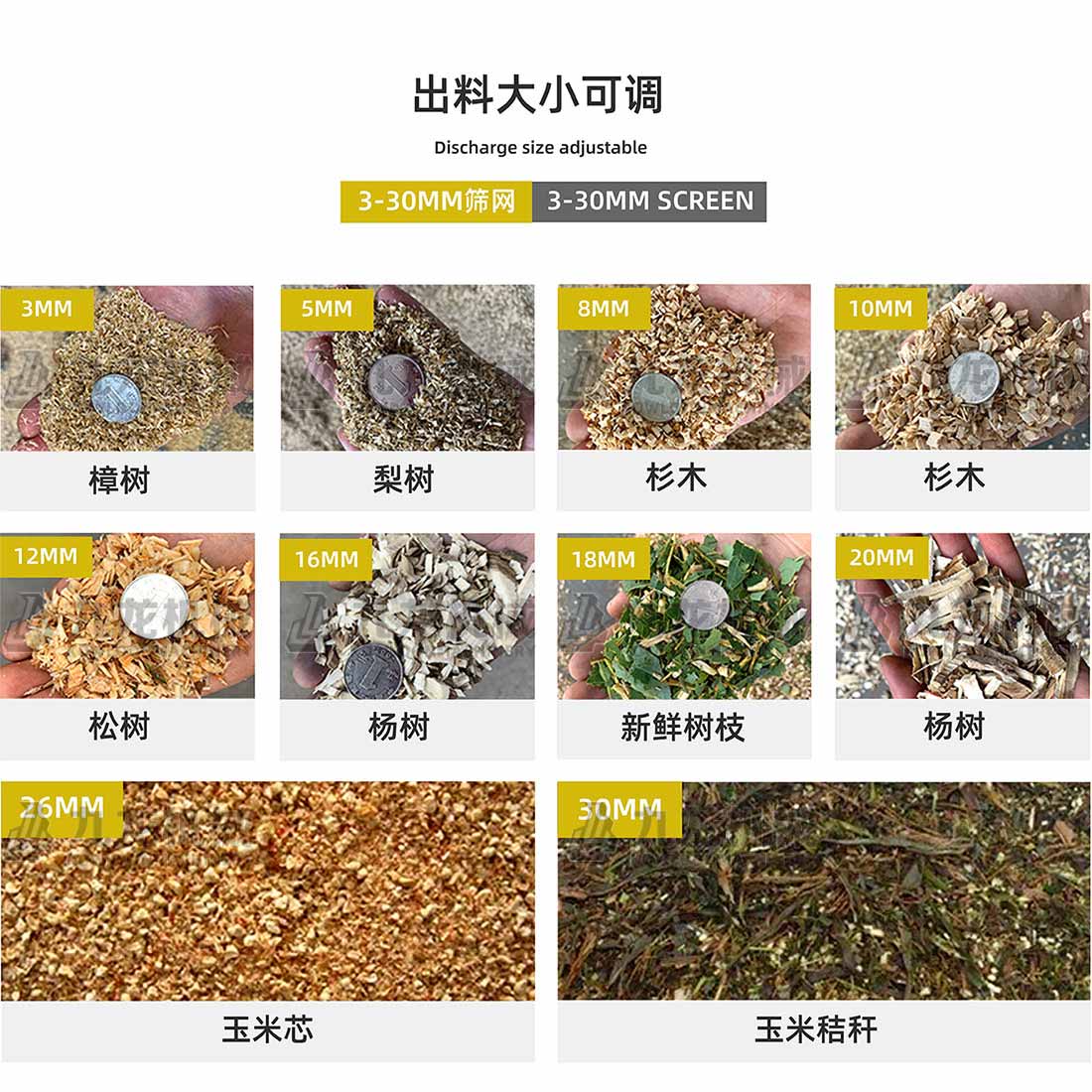 綜合破碎機出料（liào）大小可調